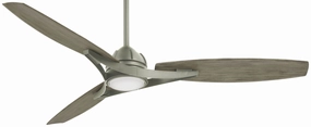 Minka Aire Molino Led 65" Smart Outdoor DC Ceiling Fan with 20W LED Light and Remote Control low-noise indoor fans for peaceful settings