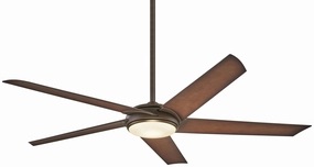 Minka Aire Raptor 60" DC Ceiling Fan with 16W LED Dimmable Light and Handheld Remote Control Modern ceiling fan for home cooling