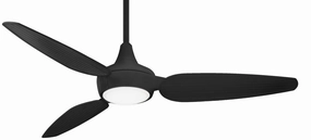 Minka Aire Seacrest 60" Smart Outdoor DC Ceiling Fan with 20W Dimmable LED Light and Remote Control Modern ceiling fan for home cooling