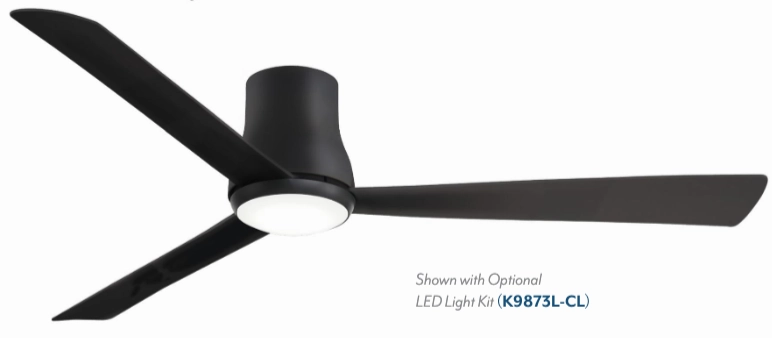 Minka Aire Simple Flush DC Motor Indoor/Outdoor Ceiling Fan with 6 speed Remote Control adjustable indoor fans for cool airflow