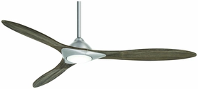 Minka Aire Sleek 60" Smart DC Ceiling Fan with 16W Dimmable LED light and Handheld Remote Control compact indoor fans for apartment use