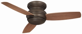 Minka Aire Traditional Concept LED Flushmount Outdoor Ceiling Fan with 14W Dimmable LED and Wall Control whisper-quiet fans for indoor comfort