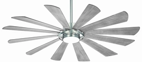 Minka Aire Windmolen 65" Smart Outdoor DC Ceiling Fan with 40W LED and Remote Modern ceiling fan for home cooling