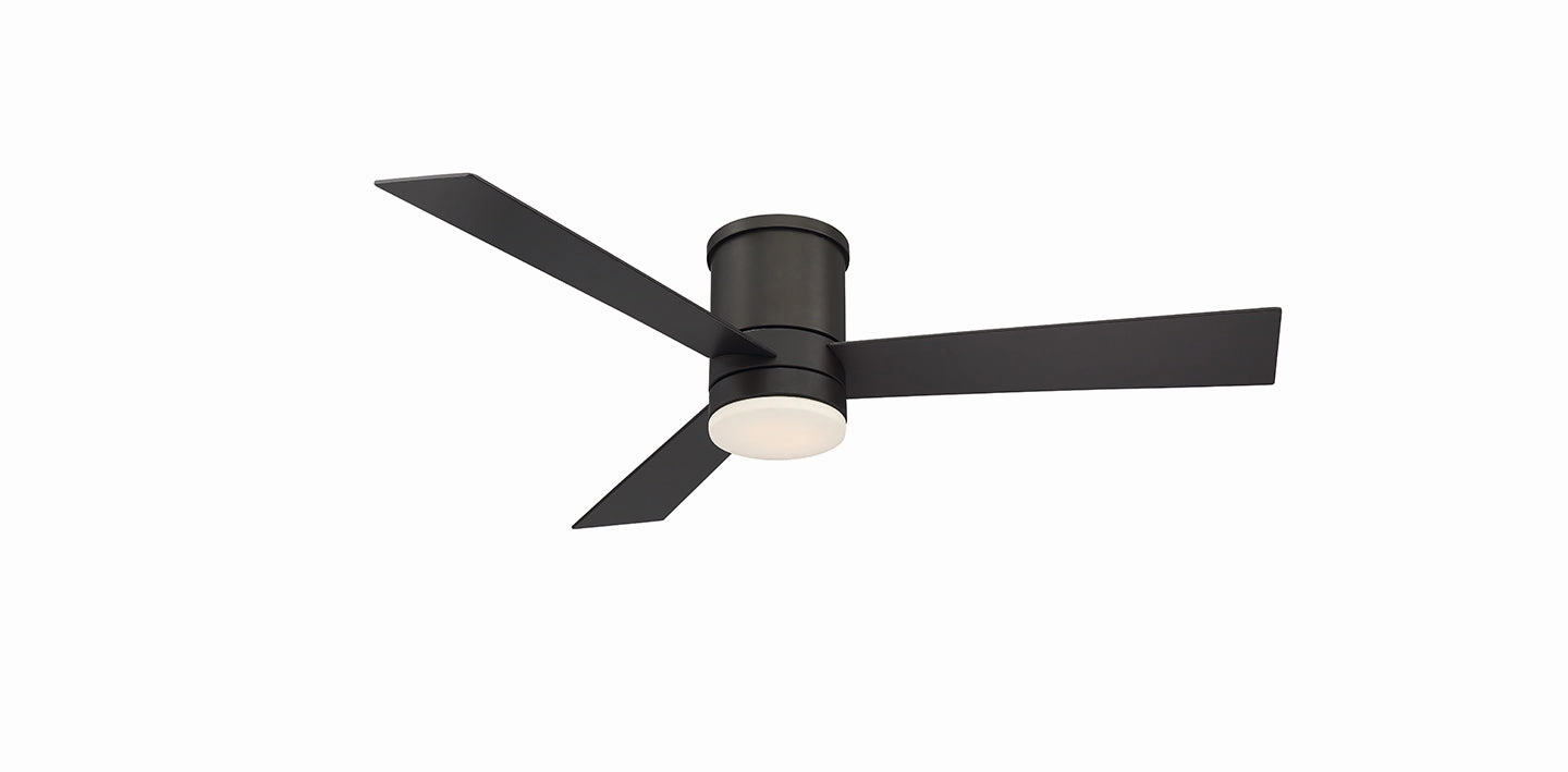 Modern Forms Fan Axis Smart Outdoor DC Flushmount Ceiling Fan with 19.5W CCT LED and Remote