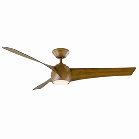 Modern Forms Fan Twirl 58" Smart Outdoor DC Ceiling Fan with 19.5W CCT LED and Remote quiet indoor fans for bedrooms and offices