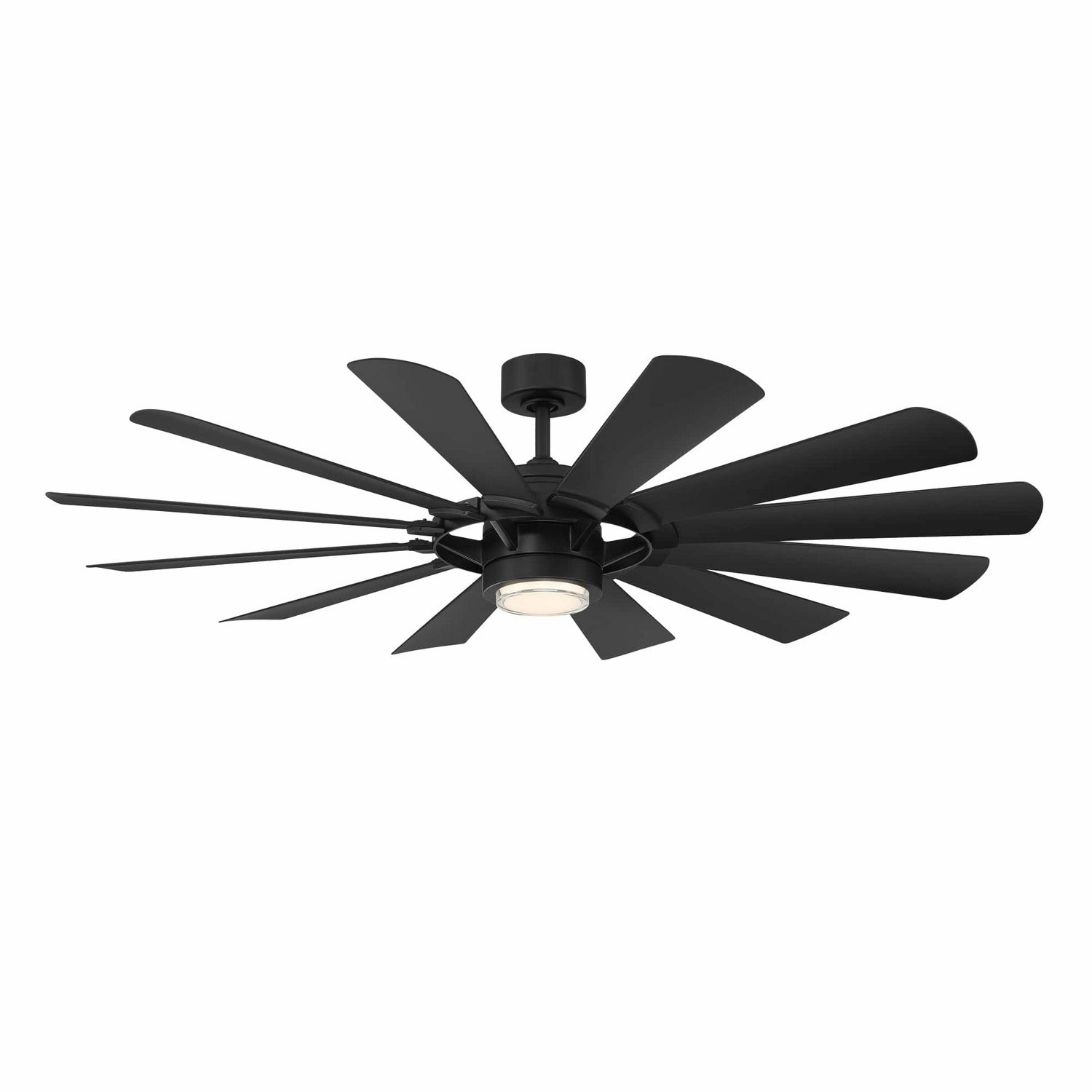 Modern Forms Fan Wynd Mill 65" Smart Outdoor DC Ceiling Fan with 19.5W CCT LED and Remote compact indoor fans for apartment use