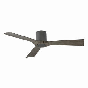 Modern Forms Fans Aviator 54" Smart Outdoor Flushmount DC Ceiling Fan with 19.5W LED CCT LED and Remote compact indoor fans for apartment use