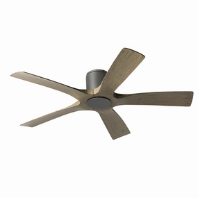 Modern Forms Fans Aviator 5 54" Smart Outdoor Flushmount DC Ceiling Fan with 19.5W CCT LED and Remote Energy-efficient ceiling fan with remote