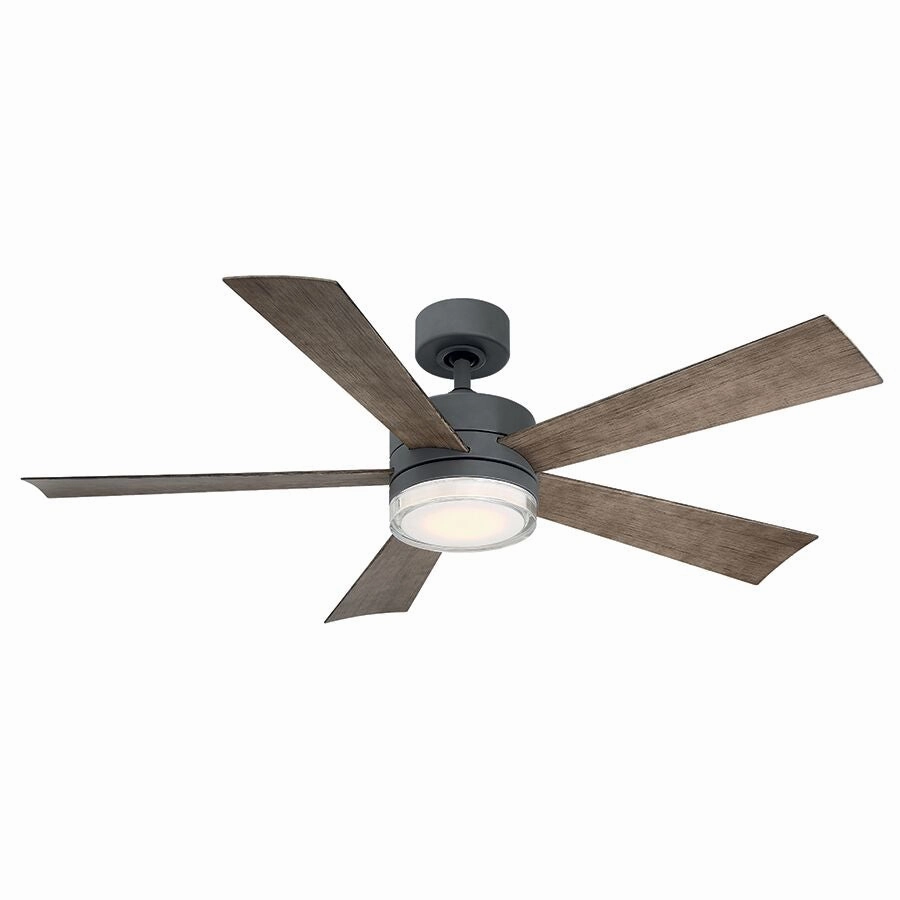 Modern Forms Fans Wynd Smart Outdoor DC Ceiling Fan with 19.5W CCT LED and Remote Control whisper-quiet fans for indoor comfort