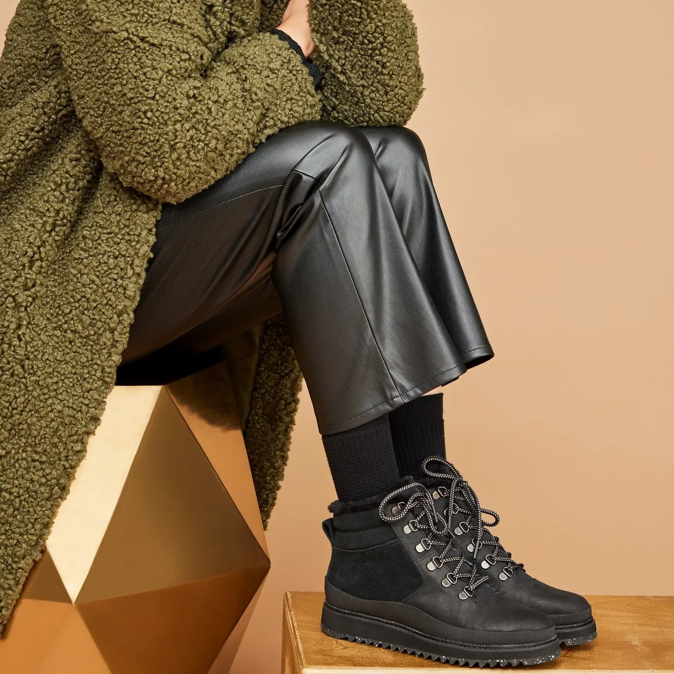 Mojave Black Water Resistant Leather Boot