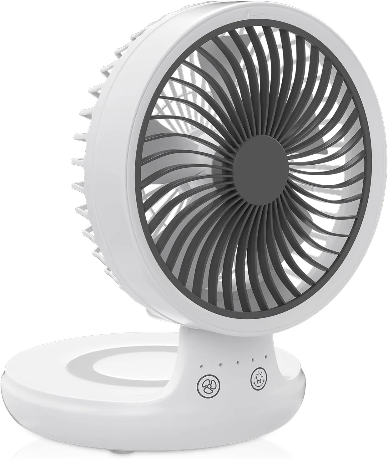 mollie 8-Inch Small Rechargeable USB Desk Fan Battery Operated with Speeds for Home Office Bedroom Mini Portable Personal Quiet Desktop Air Circulator Foldable Cooling Oscillating Table Fan USB desktop fan for workspace