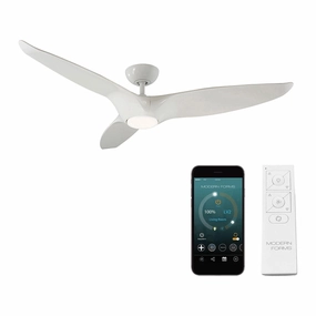 Morpheus III Indoor/Outdoor 3-Blade 60" Smart Ceiling Fan with LED Light Kit smart ceiling fans with voice control