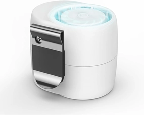 Mr.Young Mr. Young Portable Waist Clip Fan - Ultra-Quiet, 3-Speed Adjustable, Turbo Design, USB-C Rechargeable, Pocket-Sized with 1-Inch Clip, 10  Hours Battery Life, Outdoor Use, White Small bladeless fan for quiet cooling