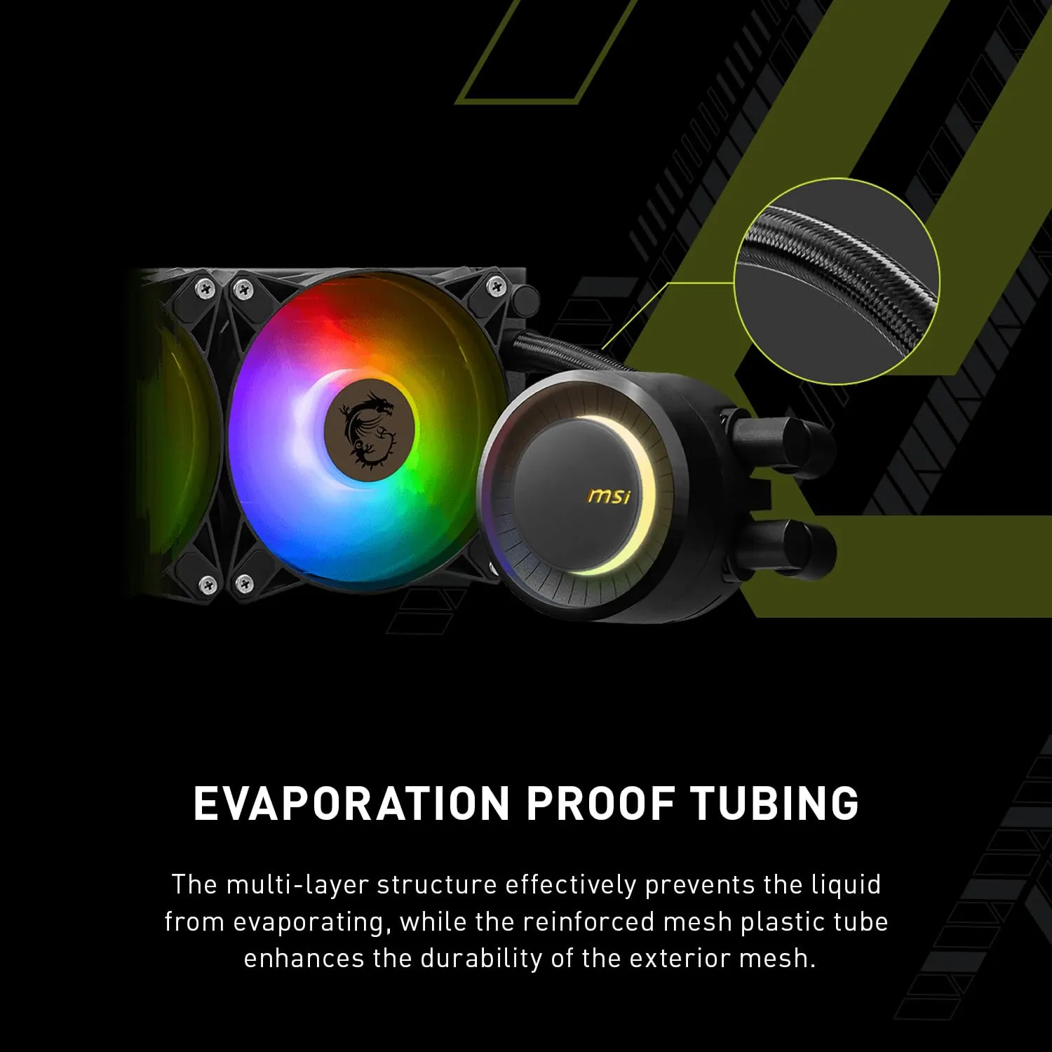MSI MAG CoreLiquid E360 Black - AIO ARGB CPU Liquid Cooler - Rotating Cap Design - 360mm Radiator - Triple 120mm ARGB PWM Fans - LGA 1700/1851 / AM5/AM4 Compatible