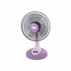 My Choice 12" Desk Fan  High Velocity, Oscillation, Adjustable Tilt, Durable, Quiet, Overheat Protection, 3-Speed, pink & purple, MC303 usb desk fans for office or dorm use