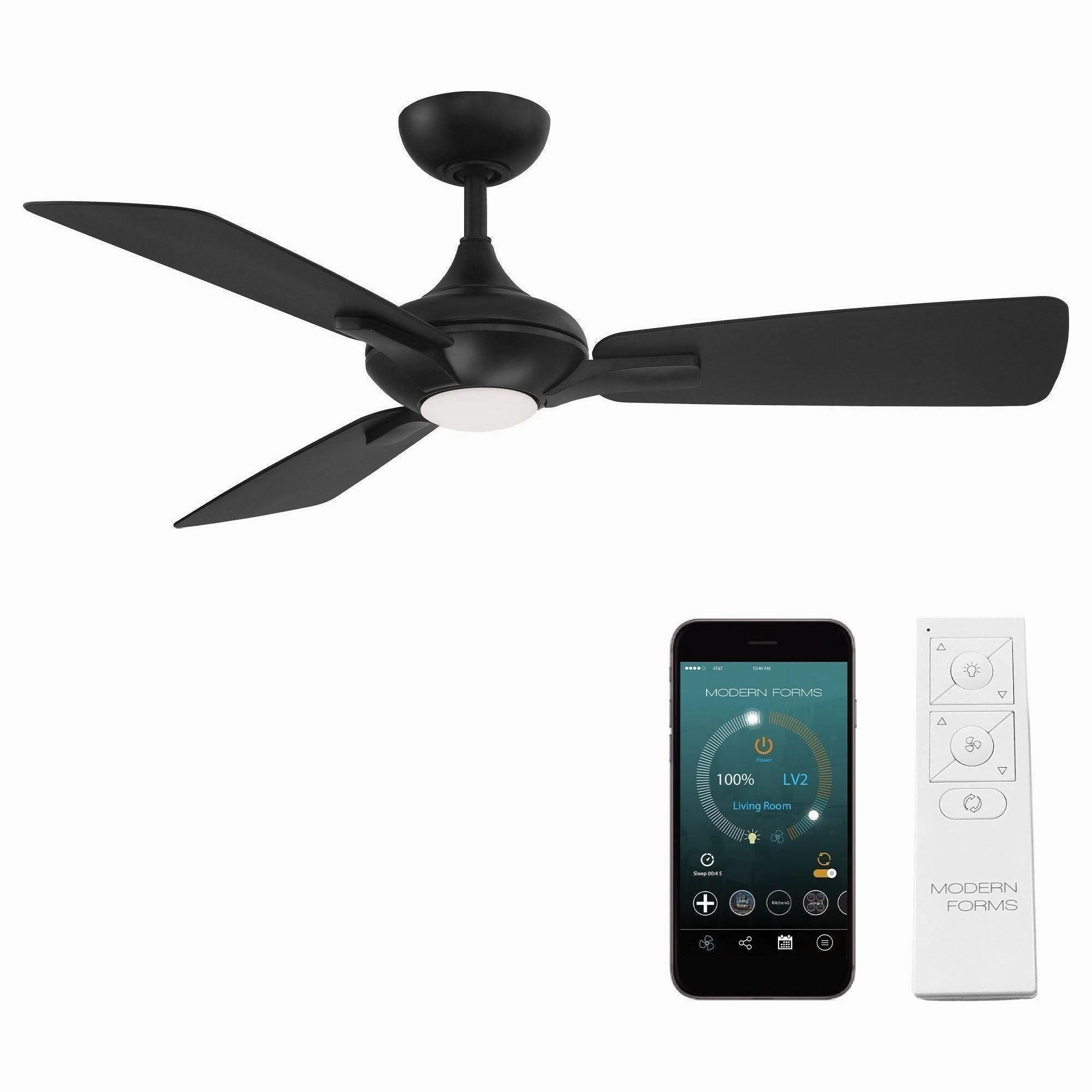Mykonos 3 Indoor/Outdoor 3-Blade 52" Smart Ceiling Fan with LED Light Kit and Remote Control