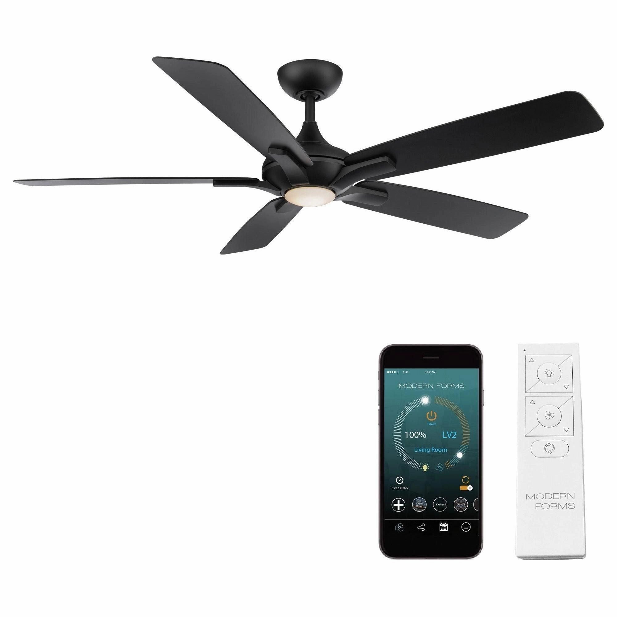 Mykonos 5 Indoor/Outdoor 5-Blade 60" Smart Ceiling Fan with LED Light Kit and Remote Control