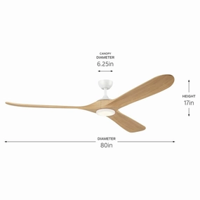 Mylo 80" Ceiling Fan quiet ceiling fans with remote control