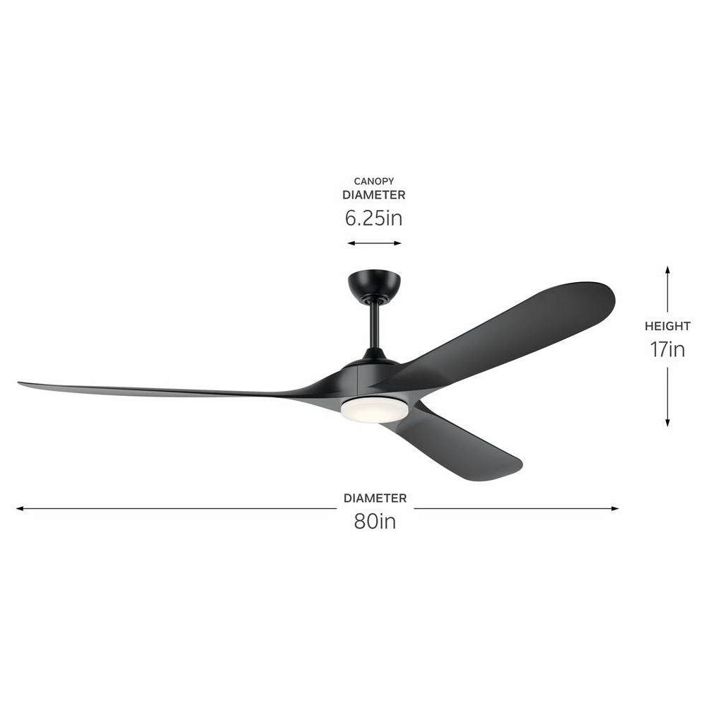 Mylo 80" Weather  Ceiling Fan
