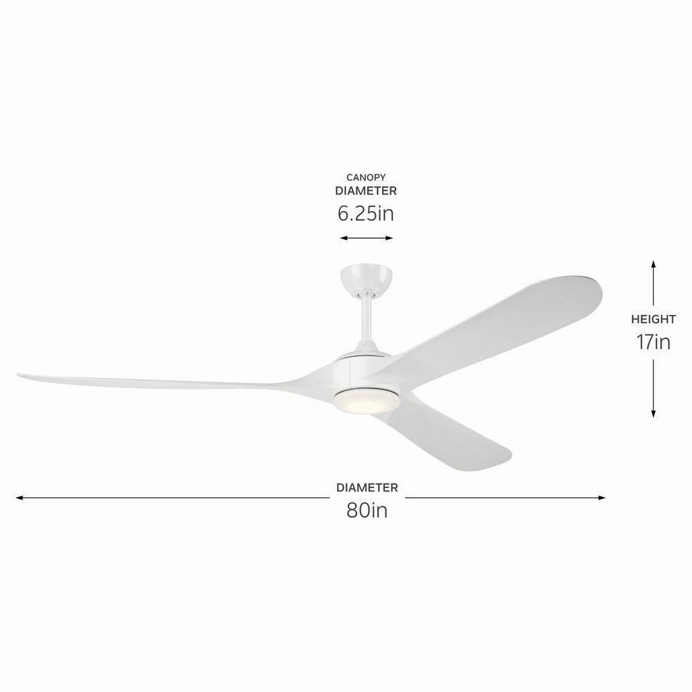 Mylo 80" Weather  Ceiling Fan