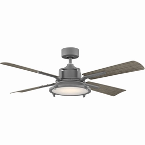 Nautilus Indoor/Outdoor 4-Blade 56" Smart Ceiling Fan with LED Light Kit and Remote Control smart ceiling fans with voice control