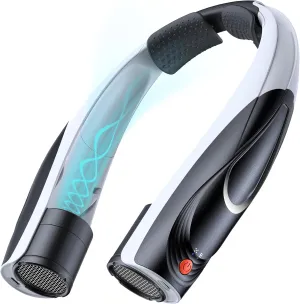 Neck Fan, AI 6 Speeds Powerful Portable Fan, 6000mAh Long-Lasting Battery Faster Cooling, USB-C Rechargeable, Ultra-Quiet, Hands-Free, 360 Airflow, Personal Fan for Women Men Office Travel Outdoor Neck fan for hands-free comfort