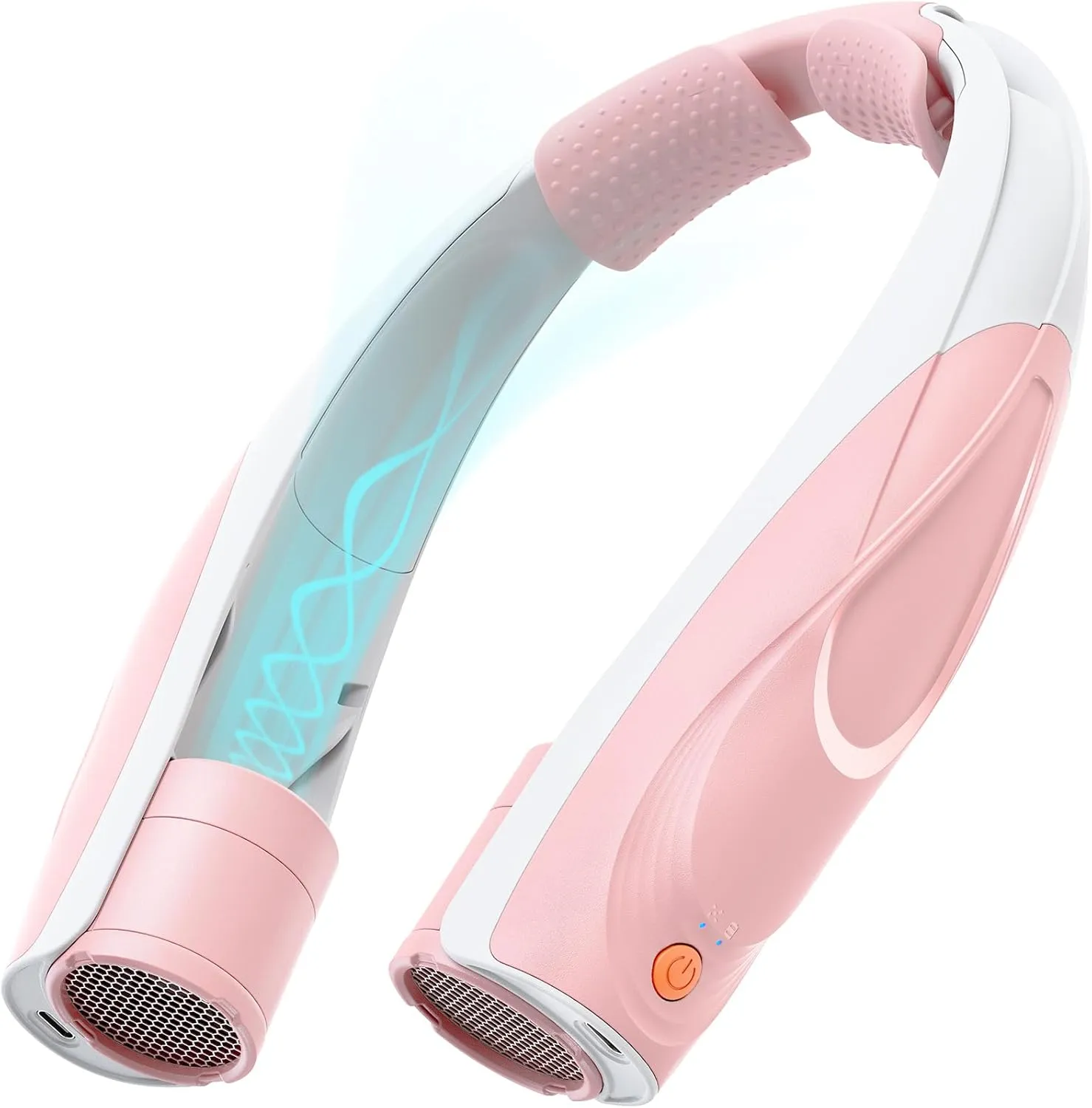 Neck Fan, AI 6 Speeds Powerful Portable Fan, 6000mAh Long-Lasting Battery Faster Cooling, USB-C Rechargeable, Ultra-Quiet, Hands-Free, 360 Airflow, Personal Fan for Women Men Office Travel Outdoor Neck fan for hands-free comfort