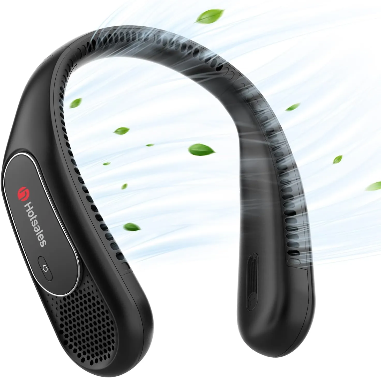 Neck Fan, Hands Free Bladeless Neck Fans Portable Rechargeable, 6000 mAh Battery Operated Wearable Personal Fan, Cooling Neck Fan, 3 Speeds, USB Fan Gifts for Men, Women, Travel, Outdoor Small bladeless fan for quiet cooling