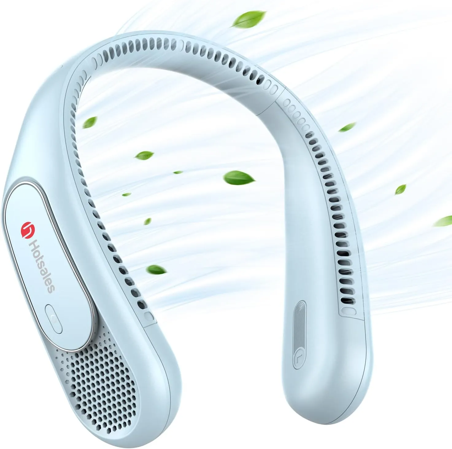 Neck Fan, Hands Free Bladeless Neck Fans Portable Rechargeable, 6000 mAh Battery Operated Wearable Personal Fan, Cooling Neck Fan, 3 Speeds, USB Fan Gifts for Men, Women, Travel, Outdoor Neck fan for hands-free comfort