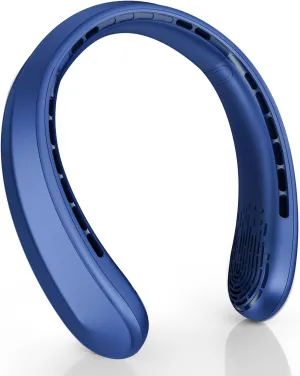 Neck Fan, Portable Fan around Neck, 4000mAh Battery Operated Wearable Personal Fan with USB Rechargeable, 3 Wind Speed, Fast Cooling, Ultra Quiet, Bladeless,Headphone Design for Travel, Men Women Neck fan for hands-free comfort