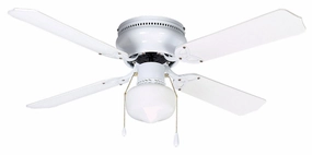Neptune 42"Ceiling Fan White space-saving huggers with modern style