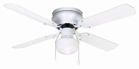 Neptune 42"Ceiling Fan White best small fans for home and travel