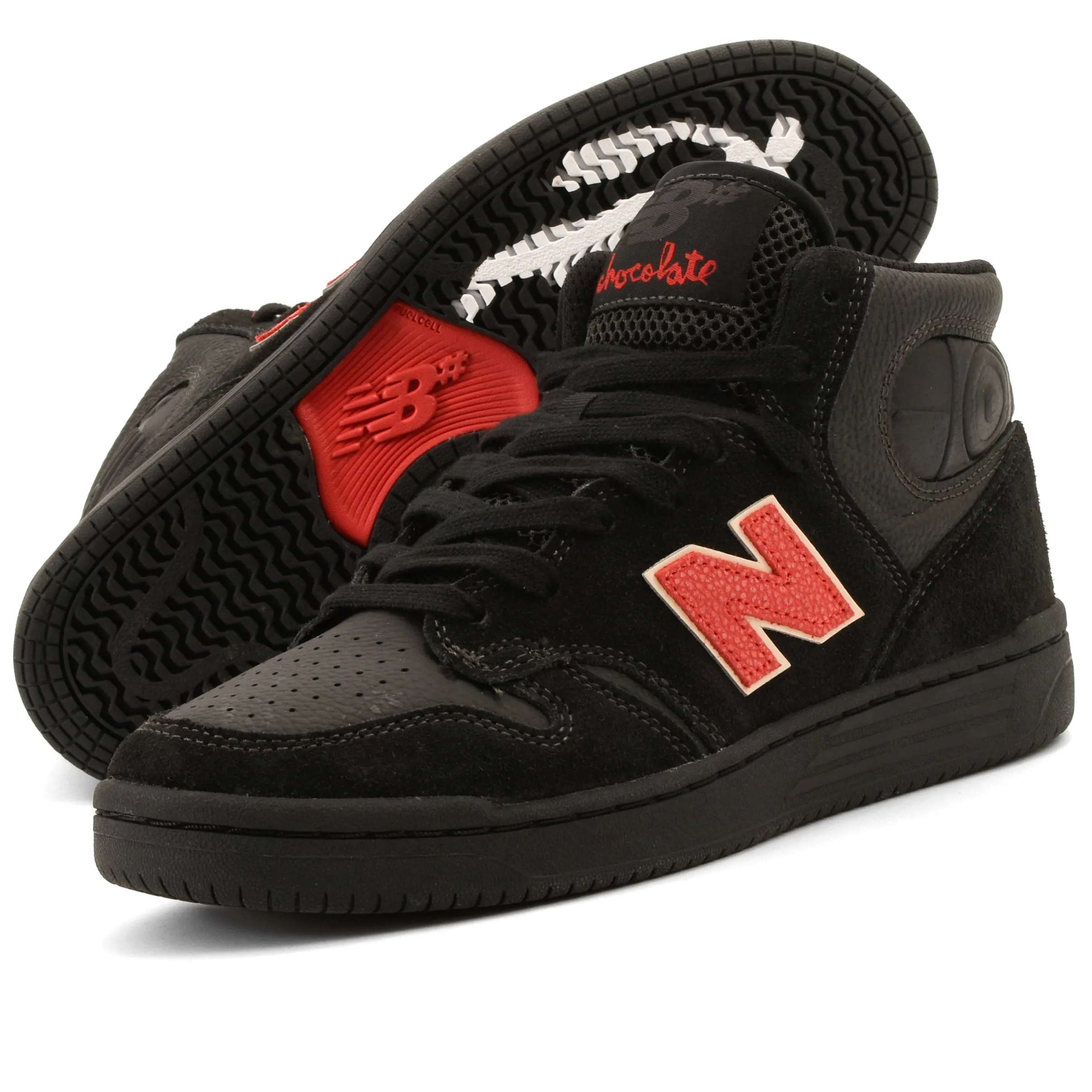 New Balance - 480 HCH (Black/Red) New Balance Shoes