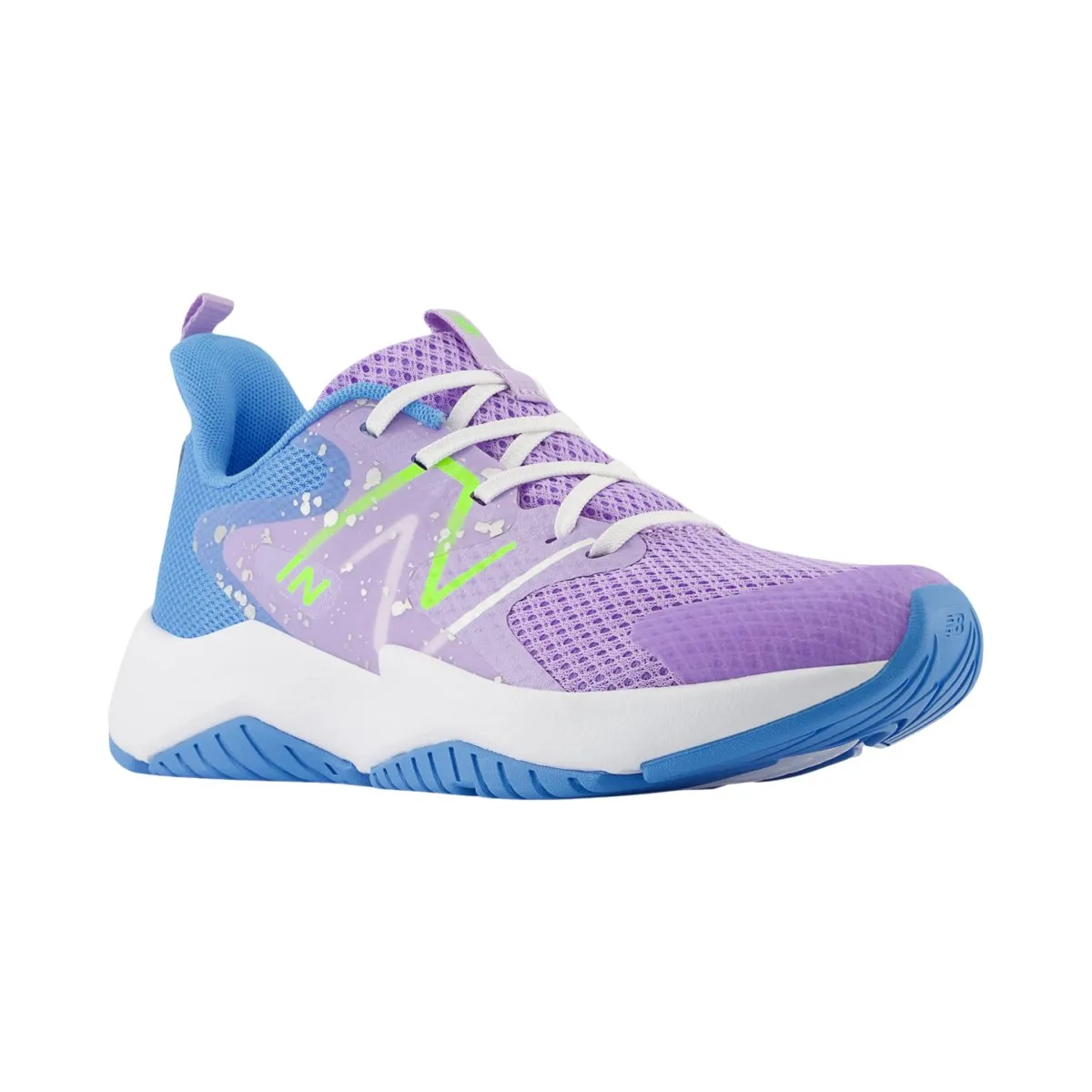New Balance Kid's (Grade School) GKRAVHG2 Lilac Glow/Sky Blue/Pixel Green New Balance Shoes