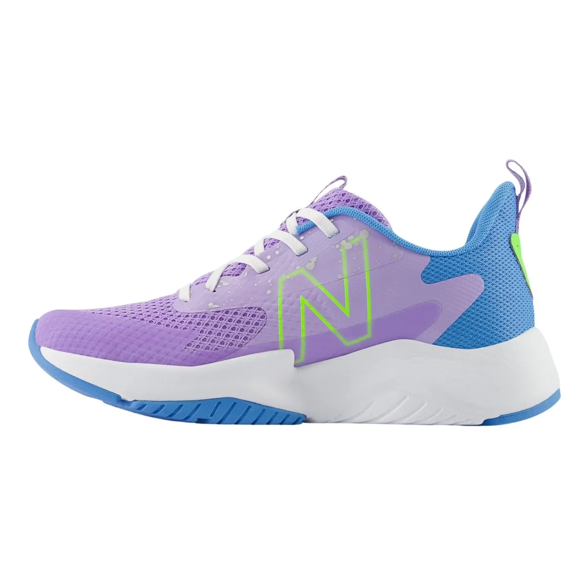 New Balance Kid's (Grade School) GKRAVHG2 Lilac Glow/Sky Blue/Pixel Green New Balance Shoes