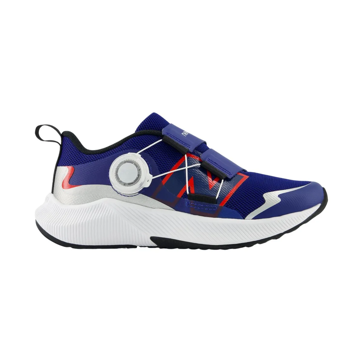 New Balance Kid's (Preschool) DynaSoft Reveal v4 BOA PTRVLAM4 Inkwell/Team Red/Silver Metallic New Balance Shoes