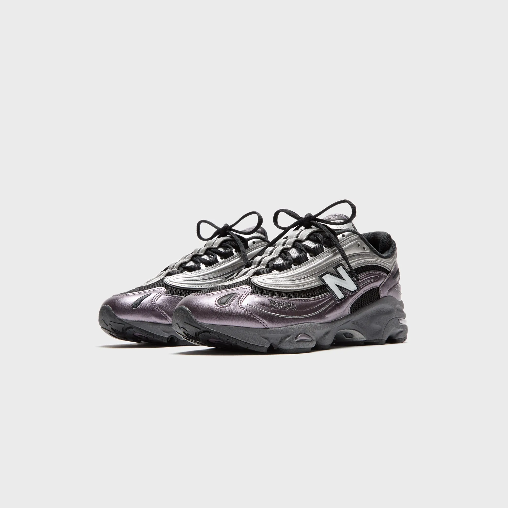New Balance M1000 - Metallic Silver / Dark Ice Wine / Black