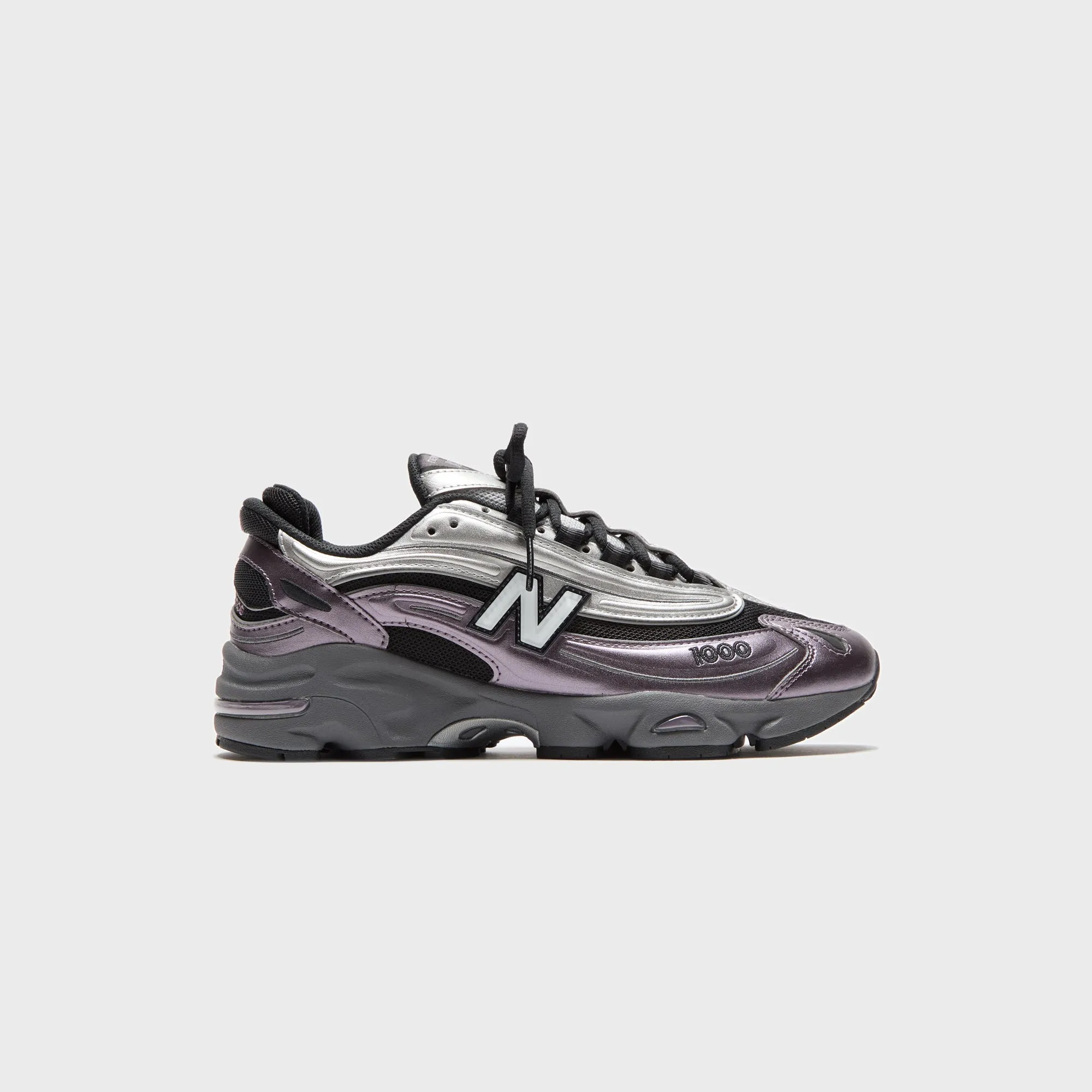 New Balance M1000 - Metallic Silver / Dark Ice Wine / Black