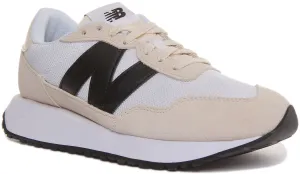 New Balance Ms237 In White Black Shoes New Balance