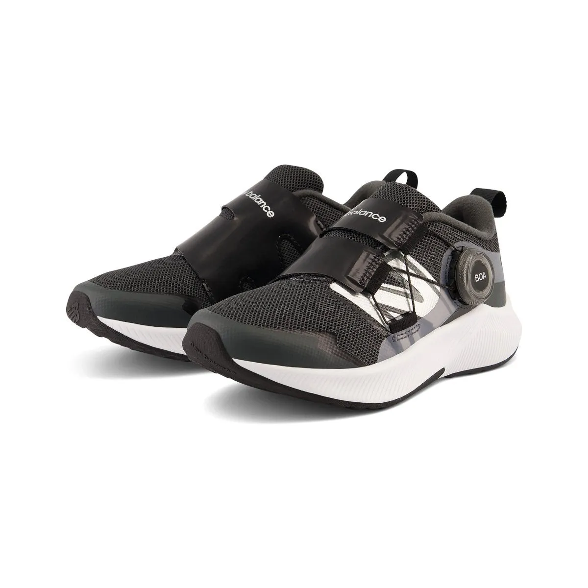 New Balance PS (Preschool) PTRVLBK4 Black/Silver New Balance Shoes