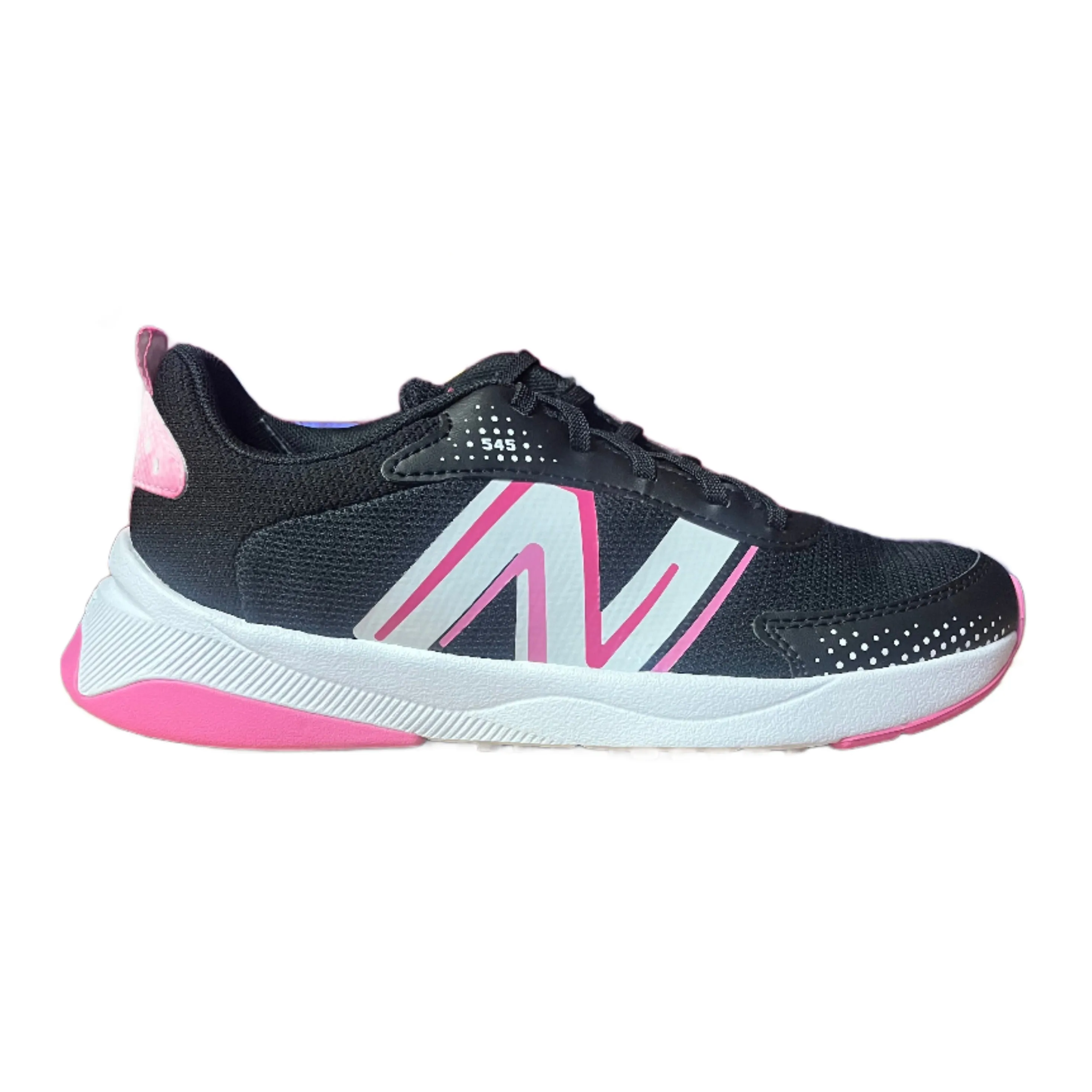 New Balance Shoes Kid's Dynasoft 545 Black/Carnival Pink (3.5Y-5Y)