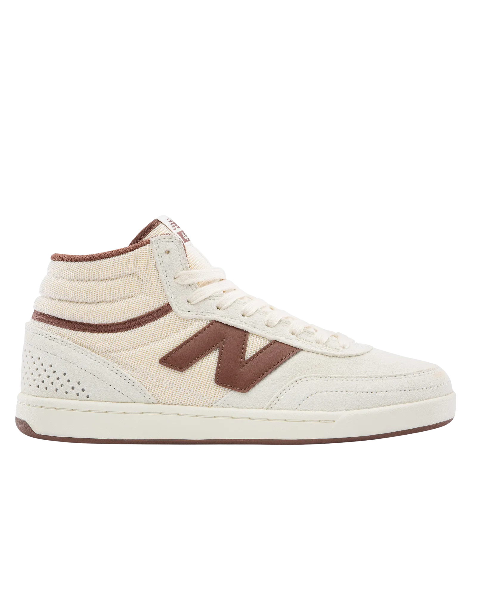 New Balance Sneakers Numeric 440 High V2 Shoes in Sea Salt & Dark Brown