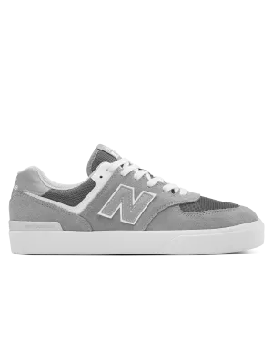 New Balance Sneakers Numeric 574 Vulcanized Shoes in Grey & White