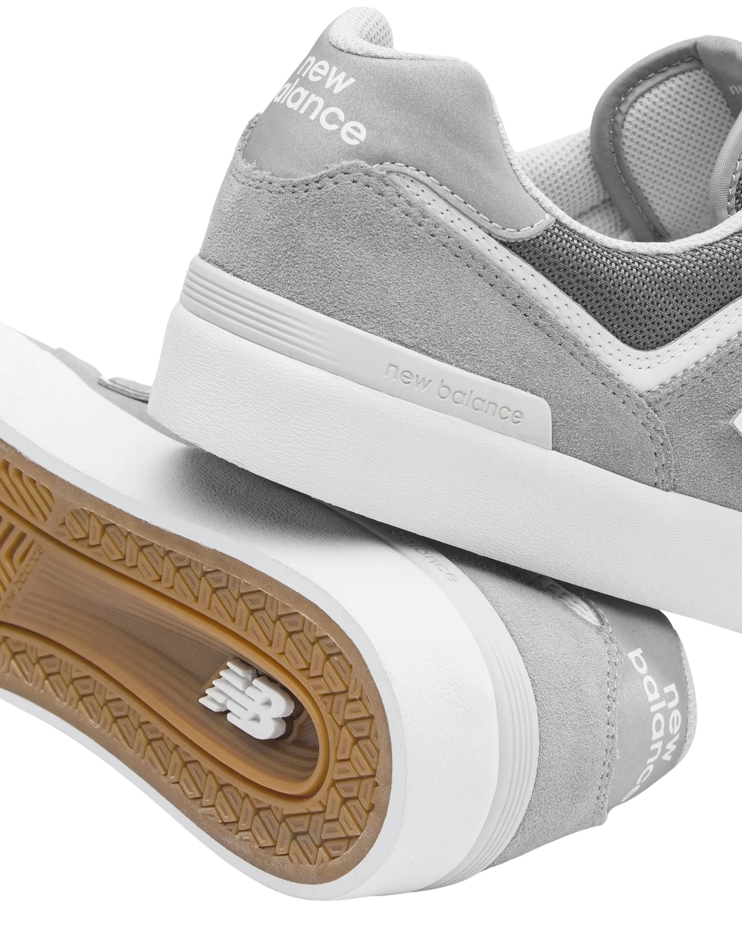 New Balance Sneakers Numeric 574 Vulcanized Shoes in Grey & White