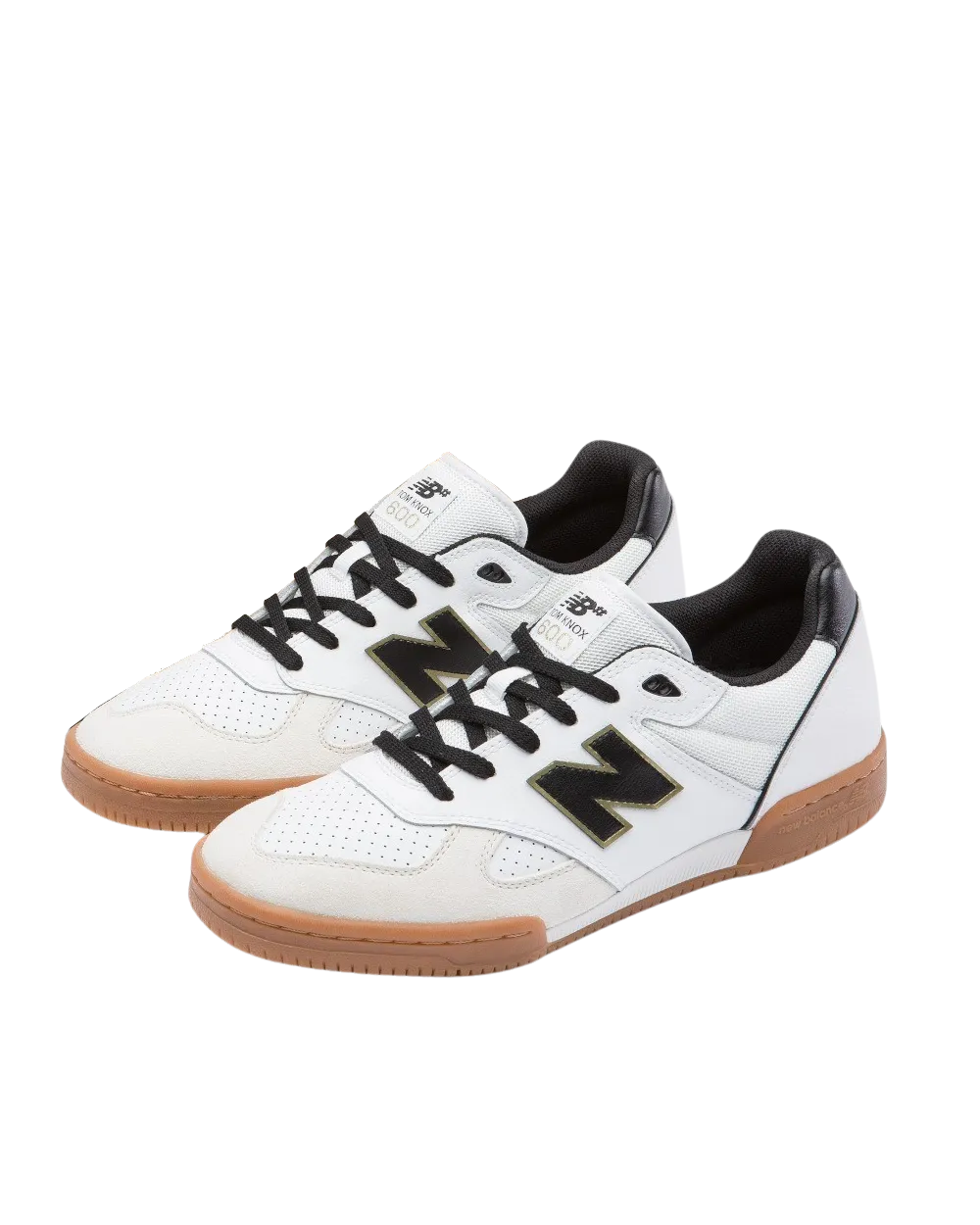 New Balance Sneakers Tom Knox 600 Signature Shoes in White & Black
