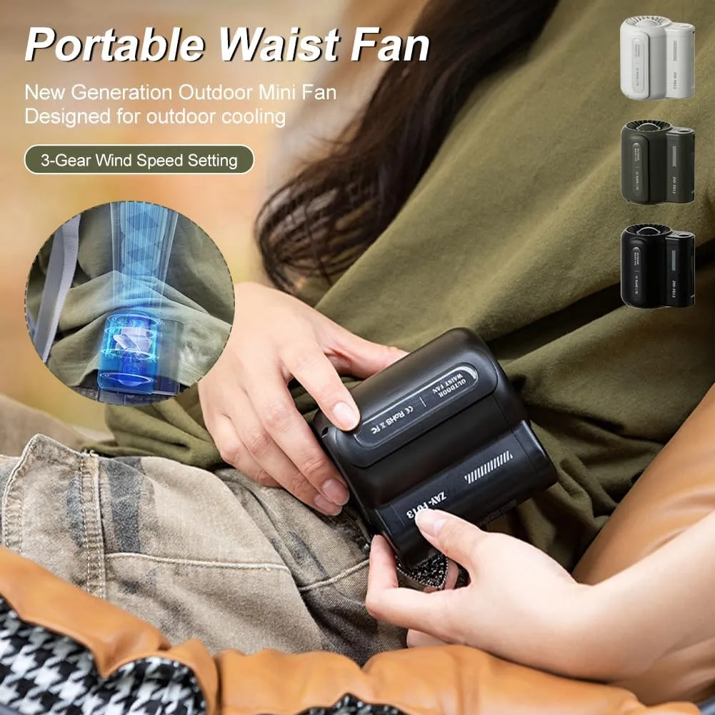 New Waist Fan  Hands-Free Cooling