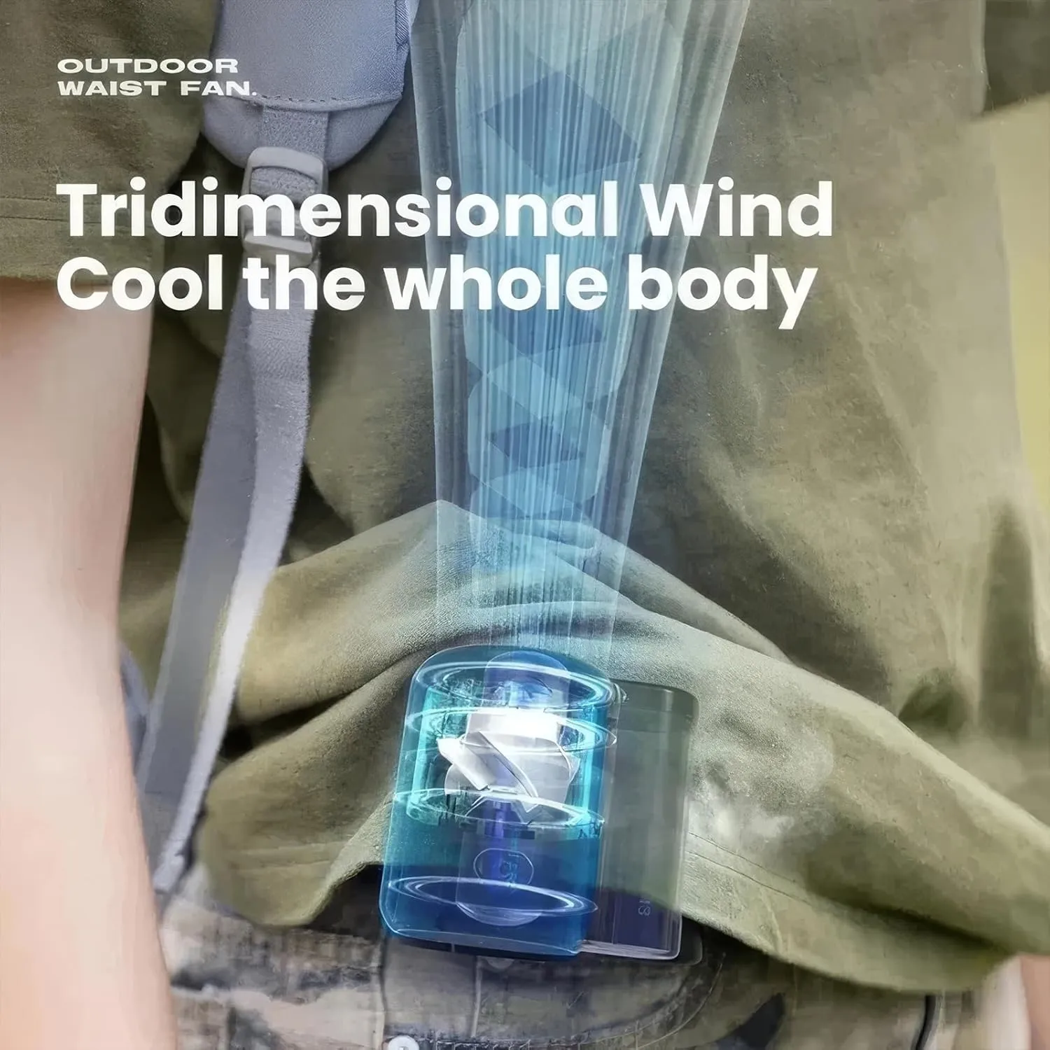 New Waist Fan  Hands-Free Cooling