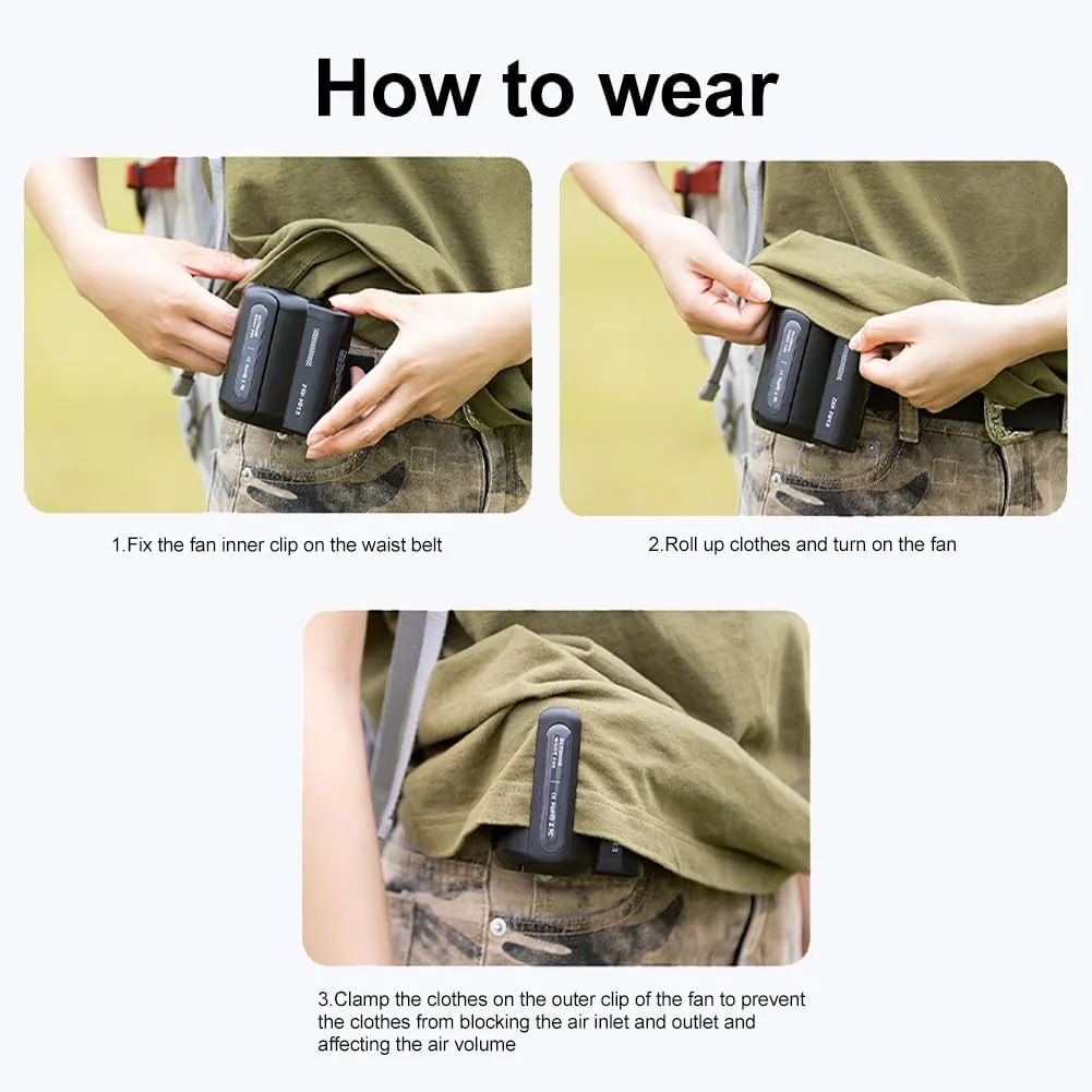 New Waist Fan  Hands-Free Cooling