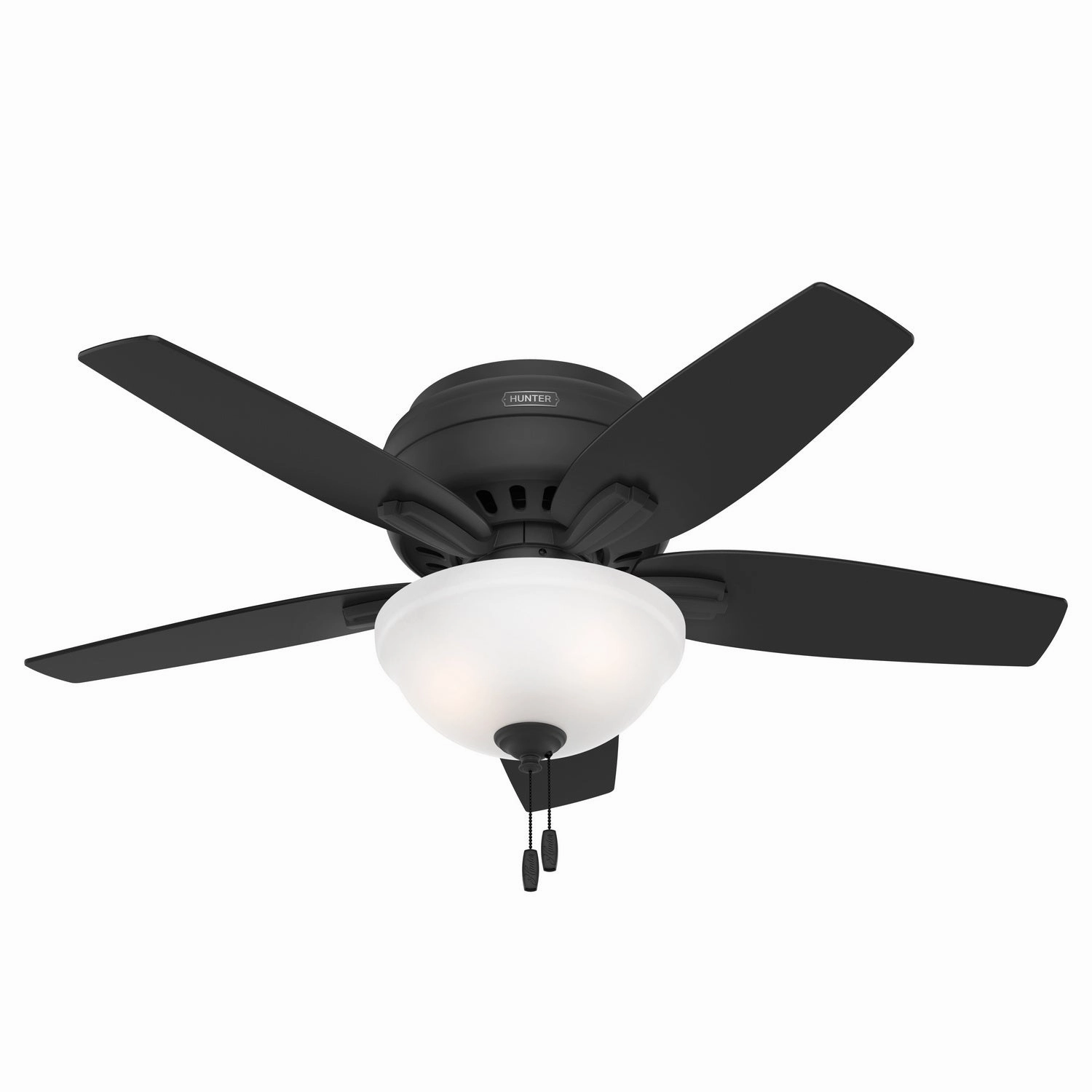 Newsome 42"Ceiling Fan Matte Black space-saving huggers with modern style