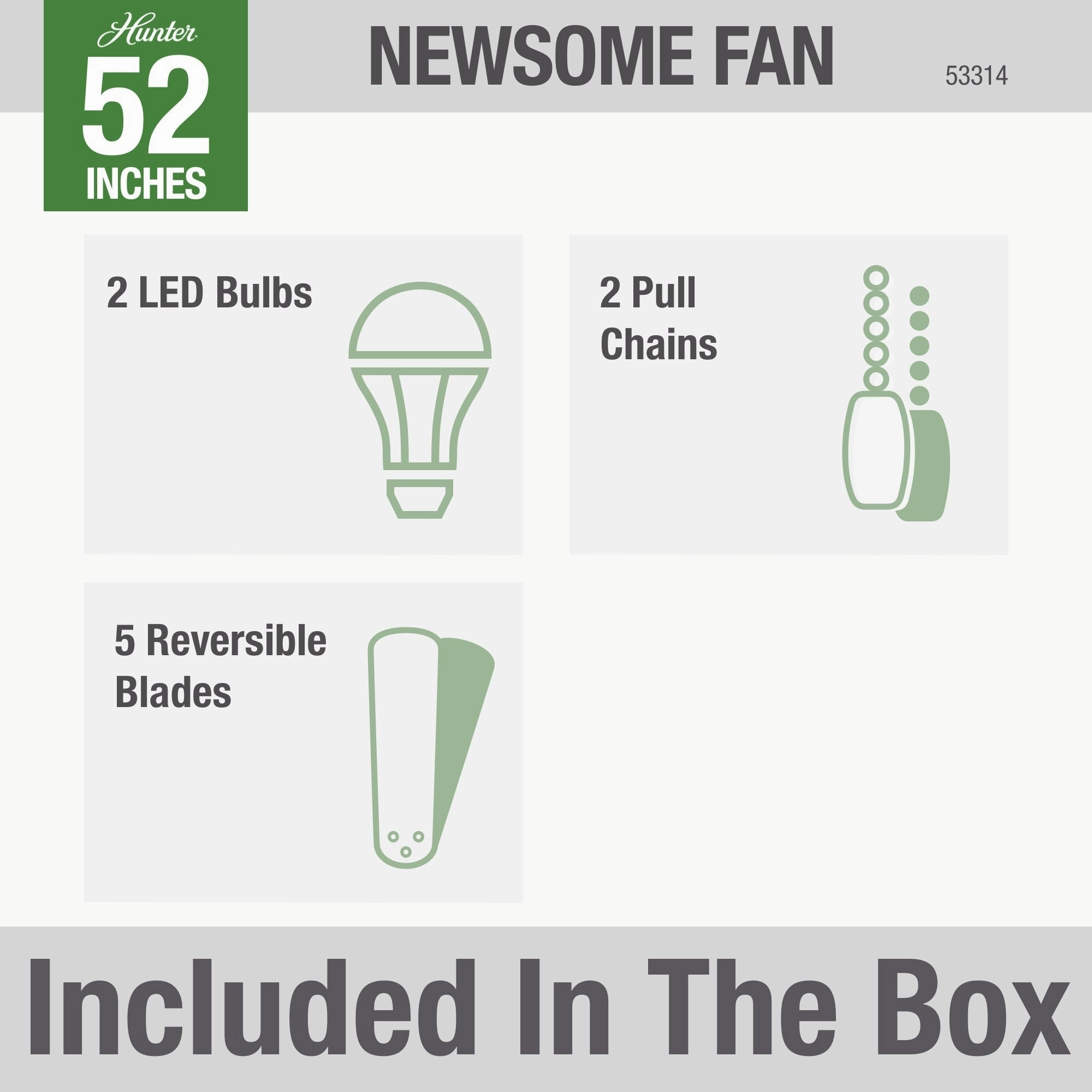 Newsome 52"Ceiling Fan Premier Bronze